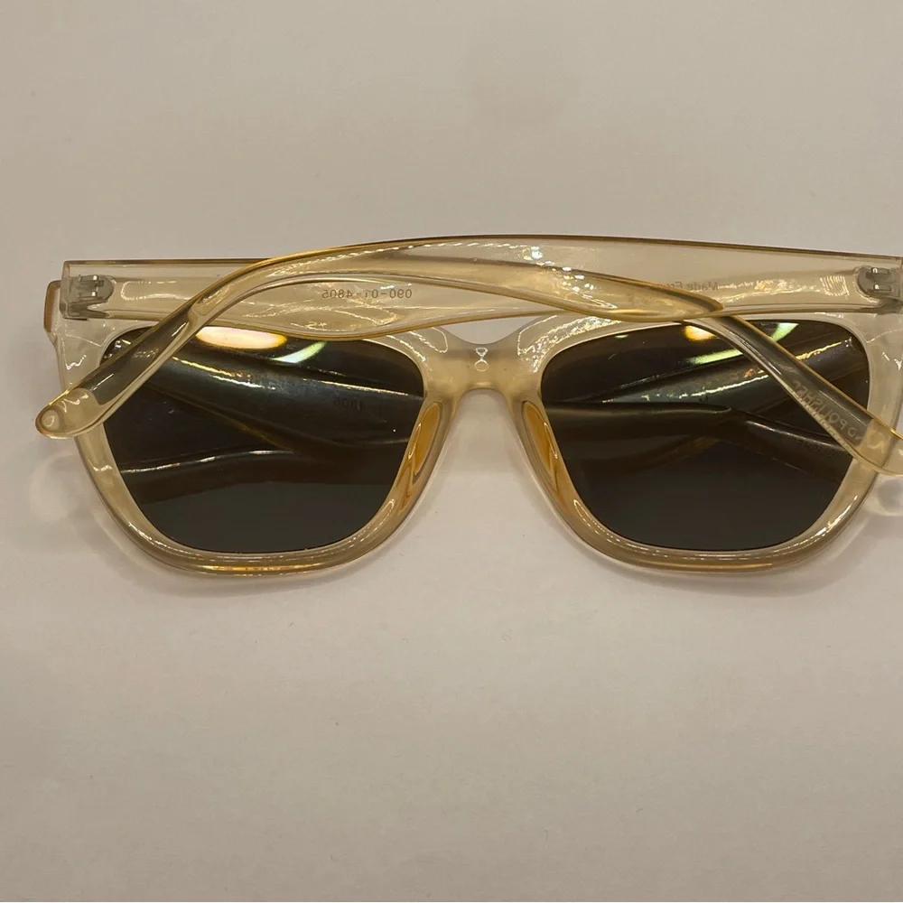 Retro Style Clear‎ Orange Cat Eye Oversized Sunglasses